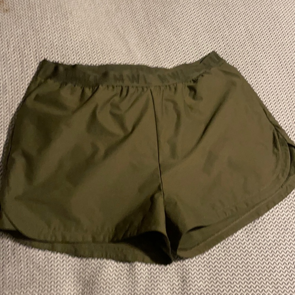 Women’s army green shorts